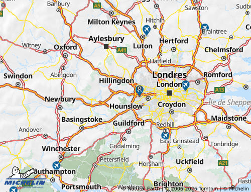 MICHELIN Windsor and Maidenhead map - ViaMichelin