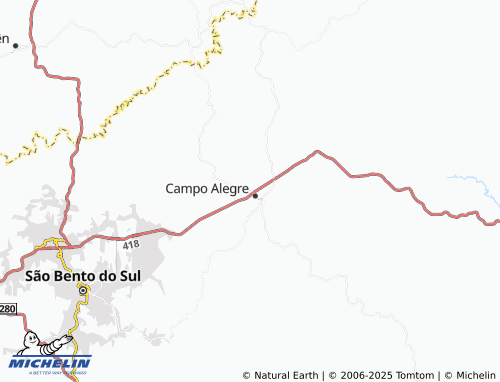 MICHELIN Santo Antônio map - ViaMichelin