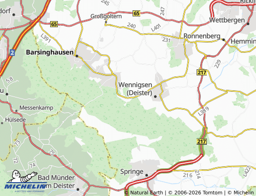 MICHELIN Wennigser Mark map - ViaMichelin