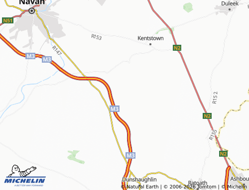 Kaart MICHELIN Skryne - ViaMichelin