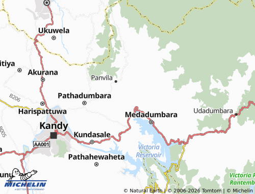 Mappa MICHELIN Naranpanawa East - ViaMichelin
