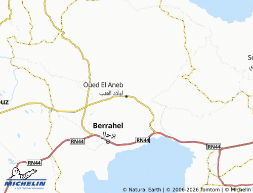 Carte MICHELIN Oued El Aneb - ViaMichelin