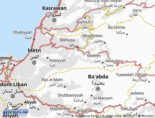 Mapa MICHELIN Mar Mousa al-Duwwar - ViaMichelin