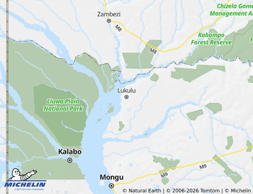 Mapa MICHELIN Lukulu - ViaMichelin