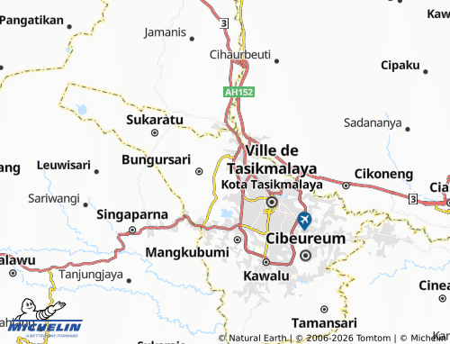 MICHELIN Sukarindik map - ViaMichelin