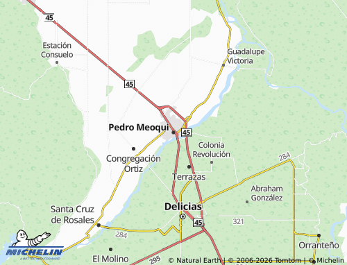 Mappa MICHELIN Pedro Meoqui - ViaMichelin