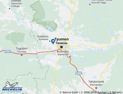 MICHELIN Tyumen map - ViaMichelin