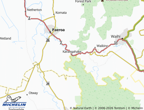Mapa MICHELIN Karangahake - ViaMichelin