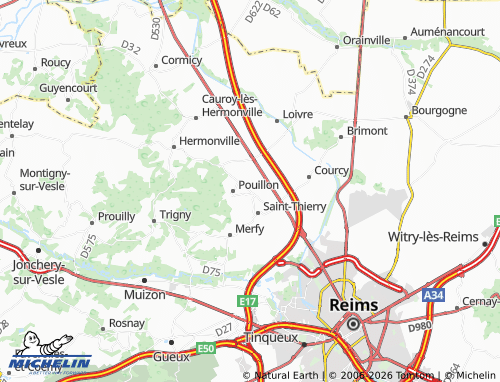 Mappa MICHELIN Thil - ViaMichelin
