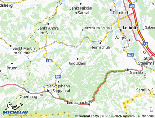 Carte MICHELIN Großklein - ViaMichelin
