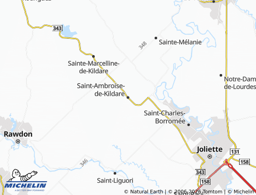 MICHELIN-Landkarte Saint-Ambroise-de-Kildare - ViaMichelin