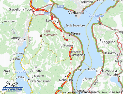 Mappa MICHELIN Gignese - ViaMichelin