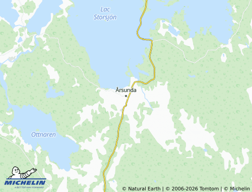 MICHELIN Årsunda map - ViaMichelin