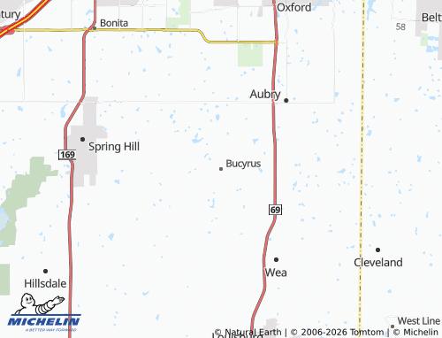 Mappa MICHELIN Bucyrus - ViaMichelin
