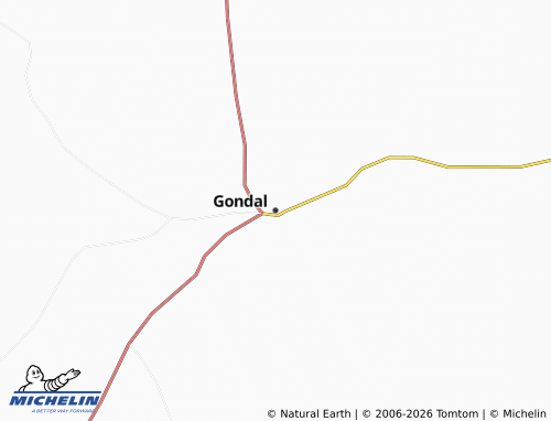 MICHELIN-Landkarte Gondal - ViaMichelin