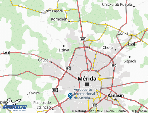 Kaart MICHELIN Francisco de Montejo II - ViaMichelin