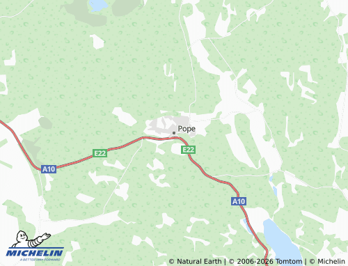 Mapa MICHELIN Popes pagasts - ViaMichelin