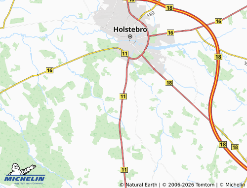 Carte MICHELIN Nørre Felding - ViaMichelin
