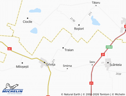 Mappa MICHELIN Traian - ViaMichelin