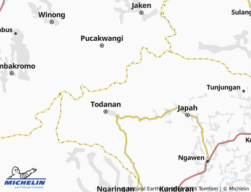 Carte MICHELIN Gondoriyo - ViaMichelin