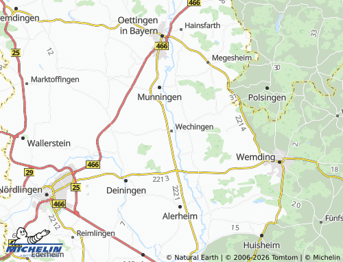 Mappa MICHELIN Wechingen - ViaMichelin