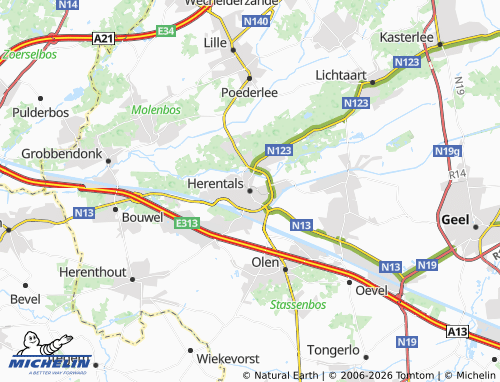 Mappa MICHELIN Herentals - ViaMichelin