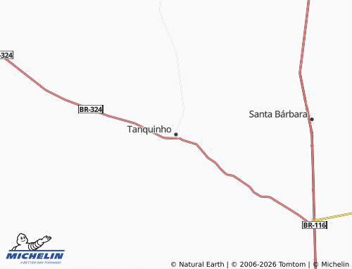 MICHELIN Tanquinho map - ViaMichelin