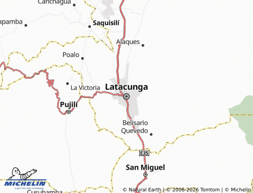 MICHELIN-Landkarte Latacunga - ViaMichelin