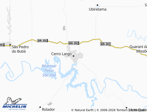 Mapa MICHELIN Cerro Largo - ViaMichelin