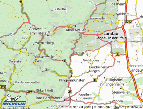 MICHELIN Eschbach map - ViaMichelin