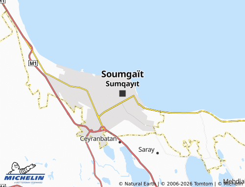 Mapa MICHELIN Sumqayit - ViaMichelin