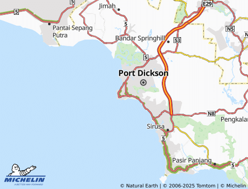 MICHELIN Taman Four Sea map - ViaMichelin
