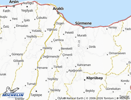 Mappa MICHELIN Gültepe - ViaMichelin