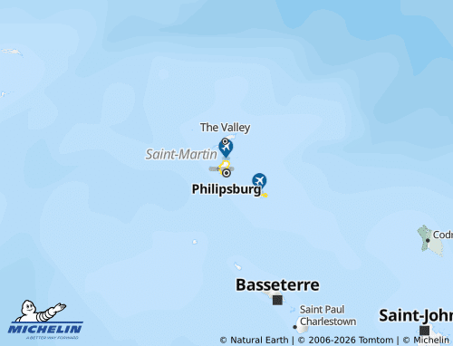MICHELIN-Landkarte Sint Maarten - ViaMichelin
