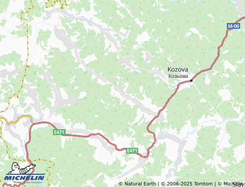 MICHELIN Pohar map - ViaMichelin