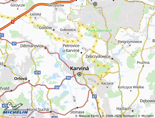 Mappa MICHELIN Pláně - ViaMichelin