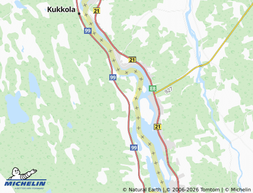 MICHELIN-Landkarte Vojakkala - ViaMichelin