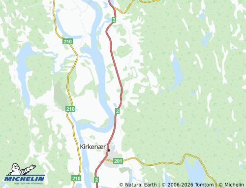 MICHELIN-Landkarte Namnå - ViaMichelin