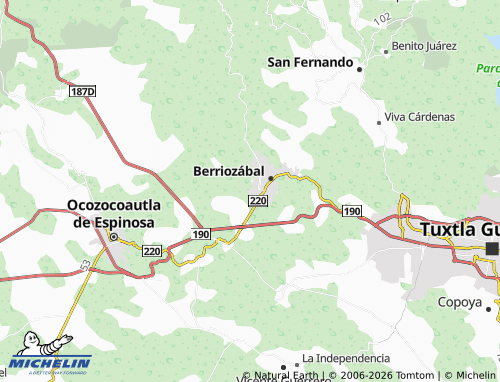 Kaart MICHELIN Guadalupe Poniente - ViaMichelin