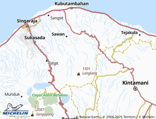 MICHELIN Galungan map - ViaMichelin