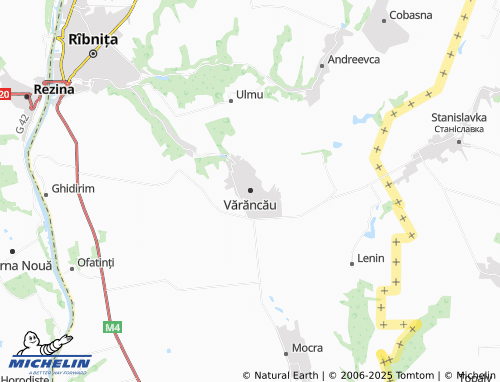 MICHELIN-Landkarte Vărăncău - ViaMichelin