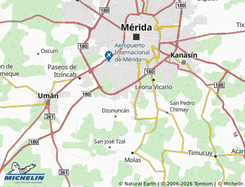 Carte MICHELIN Fraccionamiento Dzununcán - ViaMichelin