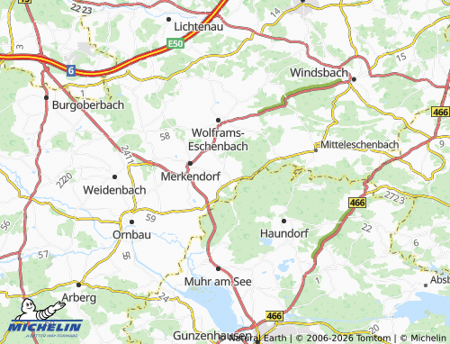 MICHELIN Biederbach map - ViaMichelin