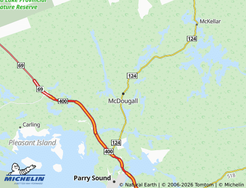 MICHELIN McDougall map - ViaMichelin
