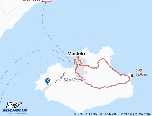 Carte MICHELIN Mindelo - ViaMichelin