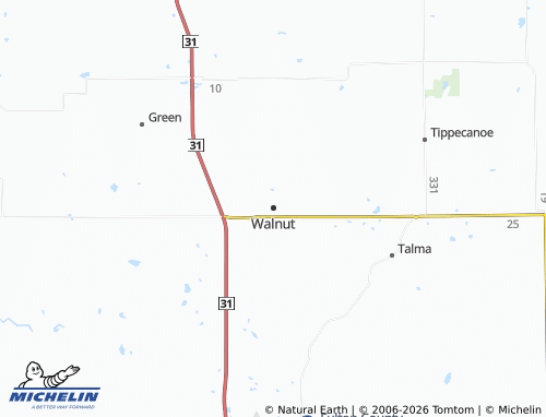 Mappa MICHELIN Walnut - ViaMichelin