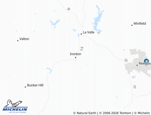 Kaart MICHELIN Ironton - ViaMichelin