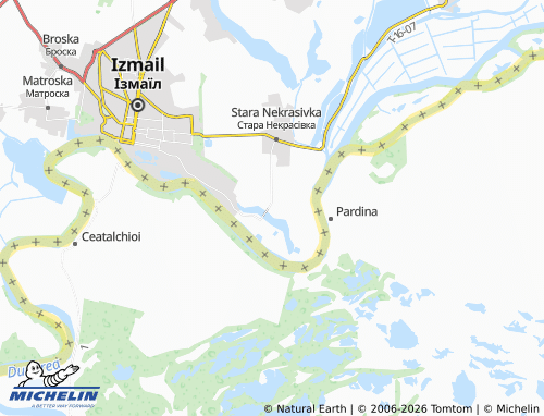 Mapa MICHELIN Dunaiske - ViaMichelin