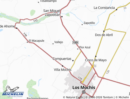 Mapa MICHELIN Felipe Ángeles - ViaMichelin