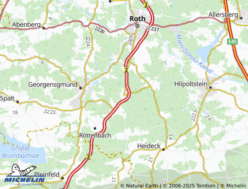 MICHELIN Wernsbach map - ViaMichelin
